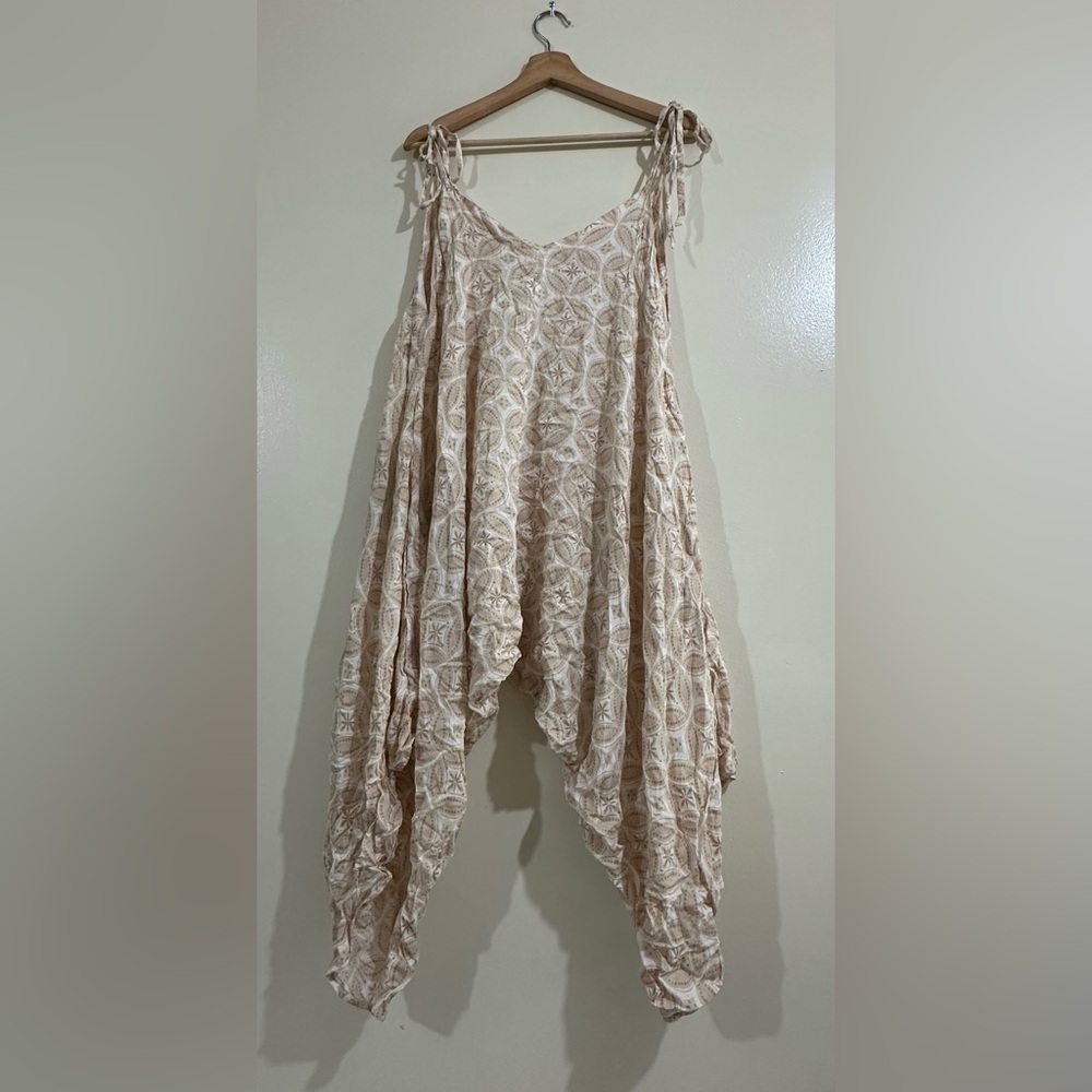 Bohme Cream Patterned Jumpsuit - image 5
